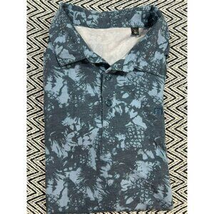 Men's TravisMathew Polo Shirt Blue & White Pineapple L Travis Mathew Peru
